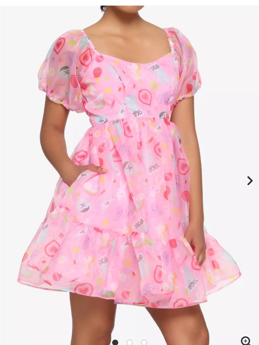 NWOT Powerpuff Girls Ingredients Puffy Organza Dress